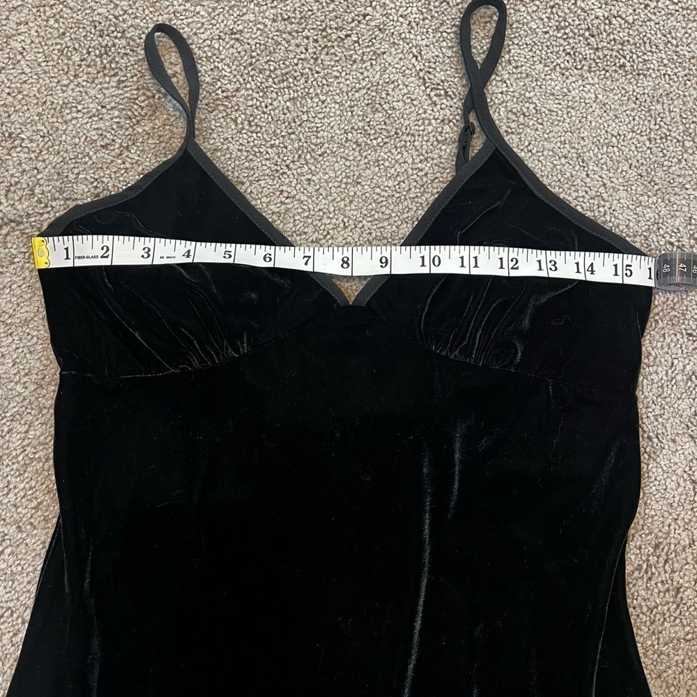 NWT! Band of the Free Black Girl-Crush Velvet Midi Slip Dress. Size Medium. - Picture 11 of 15